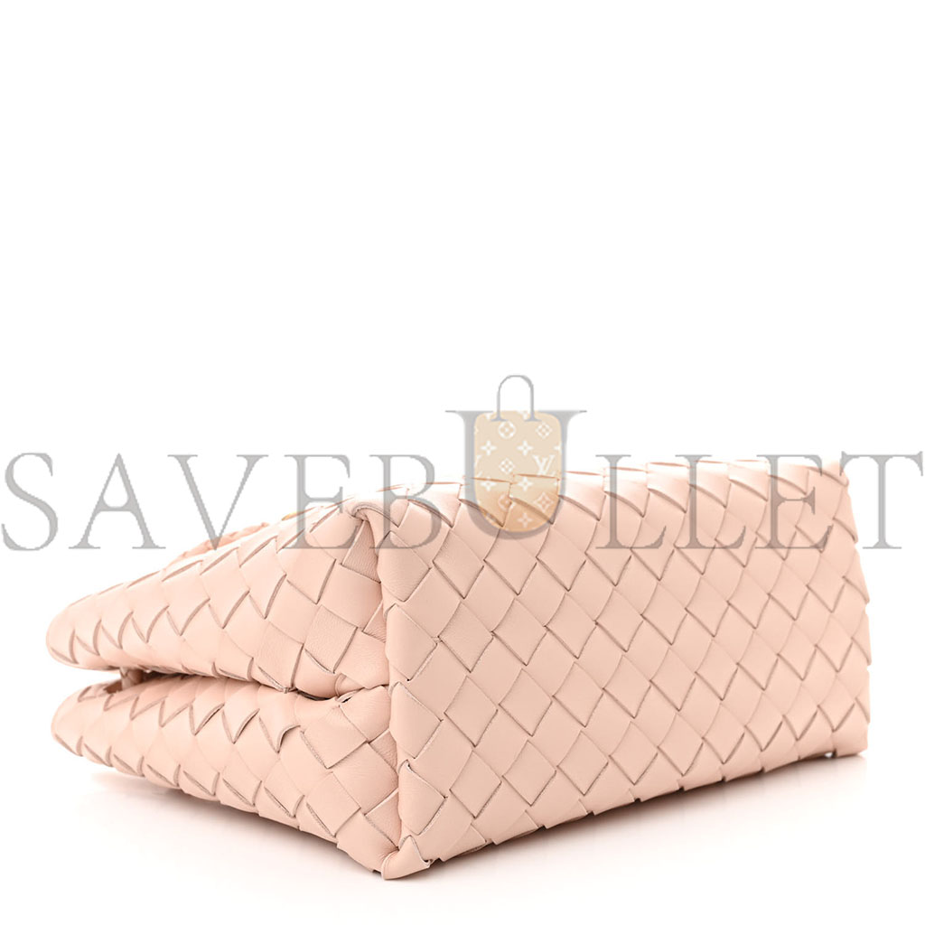 BOTTEGA VENETA NAPPA INTRECCIATO SMALL ANDIAMO SHOULDER BAG LOTUS (25*20*10cm)