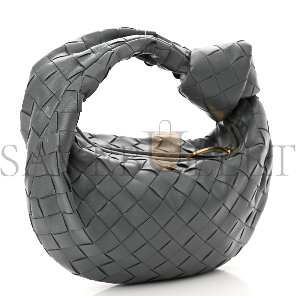 BOTTEGA VENETA NAPPA INTRECCIATO MINI JODIE THUNDER  (25*15*6cm)