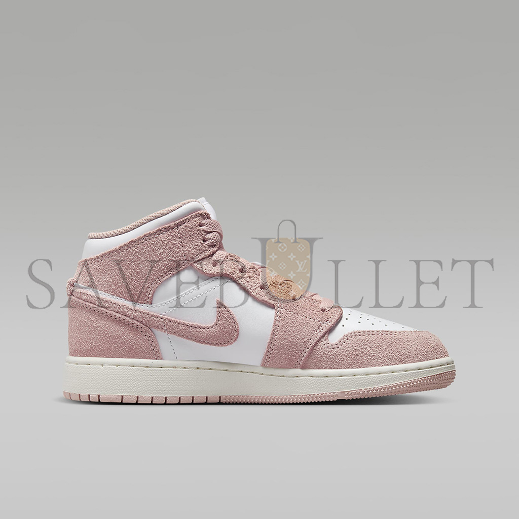 NIKE AIR JORDAN 1 MID SE LEGEND PINK GS SHOES FN7432-161