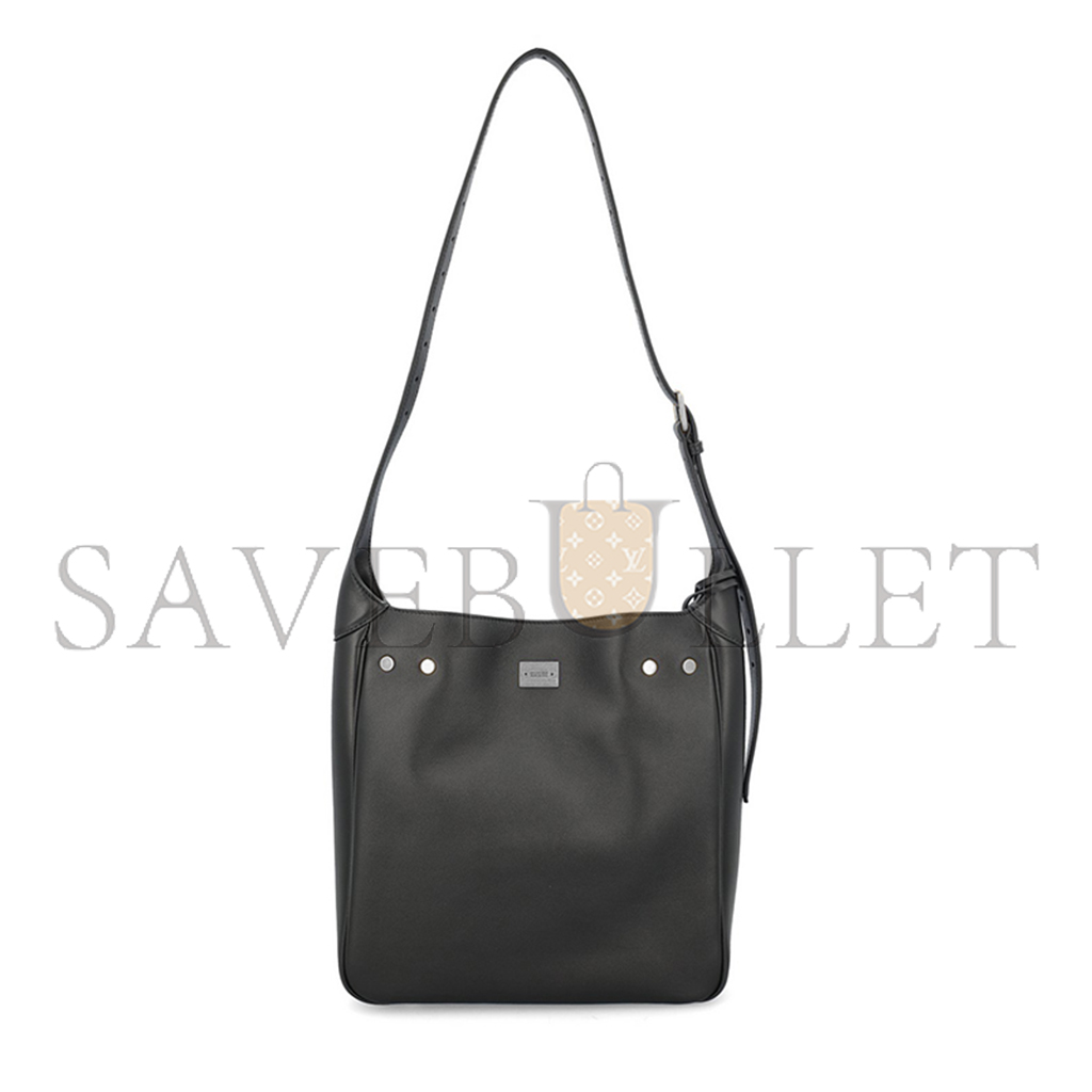 BALENCIAGA BEL AIR SMALL HOBO BAG BLACK SMOOTH CALFSKIN 8110182ABAV1000 (26.9*25.9*9.9cm)