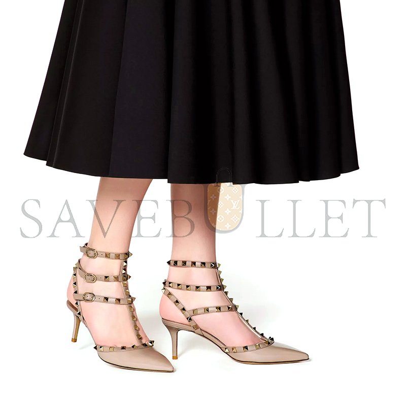 VALENTINO ROCKSTUD CAGED PUMP 65MM 5W2S0375VNW_P45 VALENTINO ROCKSTUD CAGED PUMP 65MM 5W2S0375VNW_P45