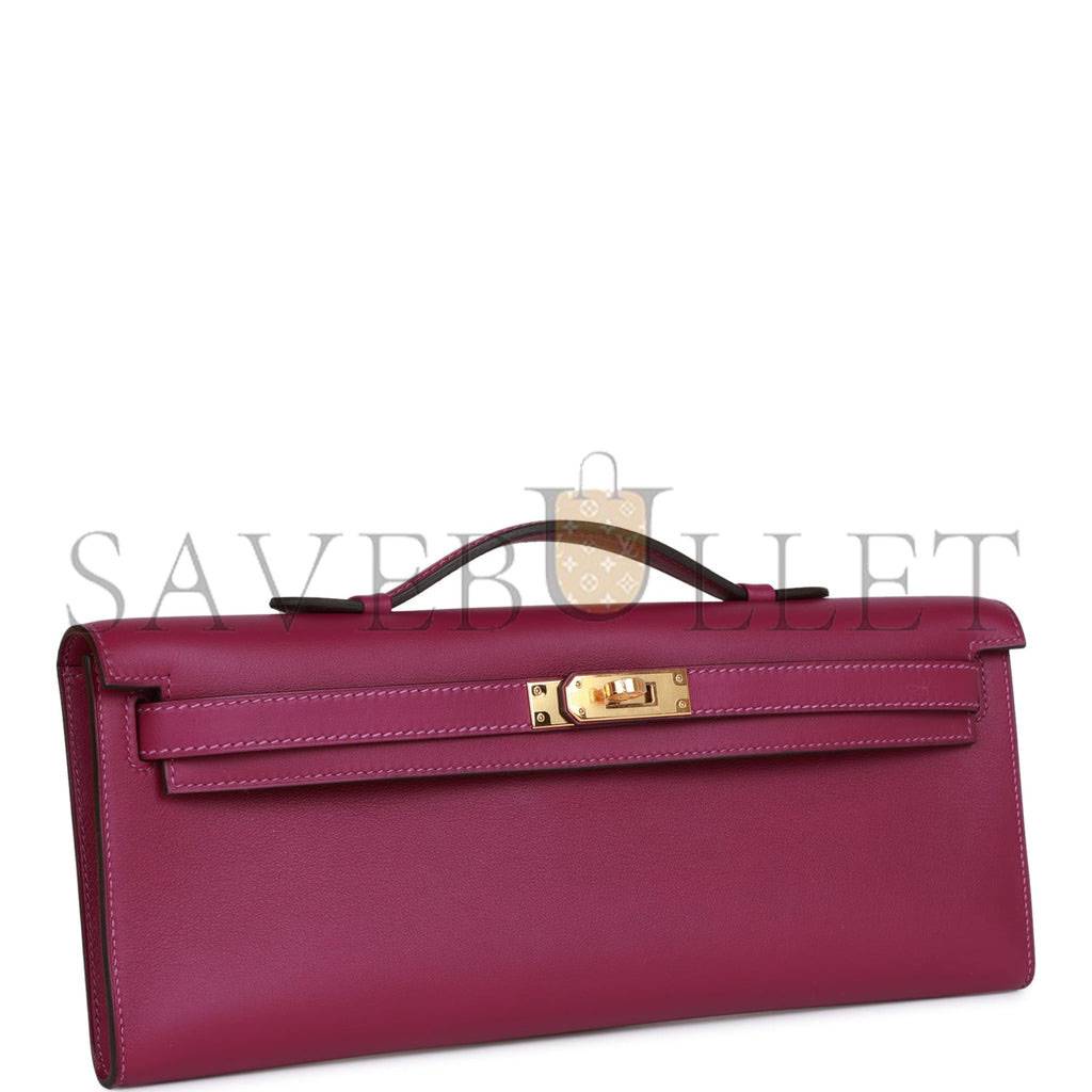 HERMES KELLY CUT ANEMONE SWIFT GOLD HARDWARE (31*12*3cm)