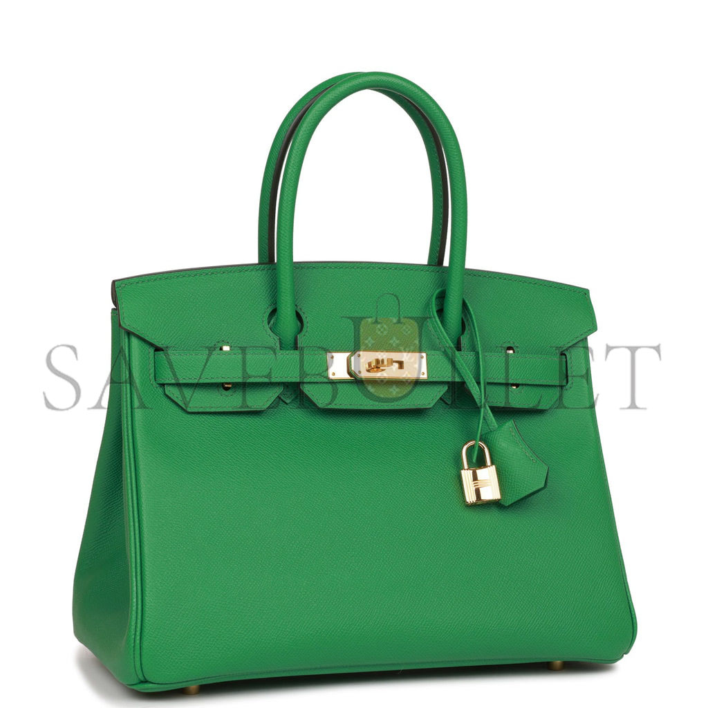 HERMES BIRKIN 30 CACTUS EPSOM GOLD HARDWARE (30cm)