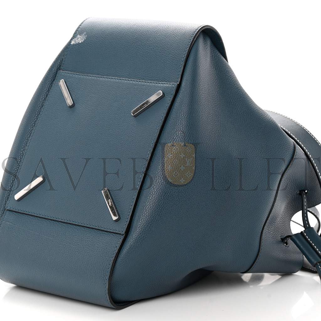 LOEWE CALFSKIN SMALL HAMMOCK SHOULDER BAG MARINE (30*25*13.5)