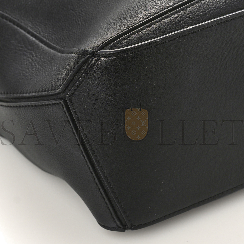 LOEWE CALFSKIN SMALL PUZZLE BAG BLACK (24*16.5*10.5cm)