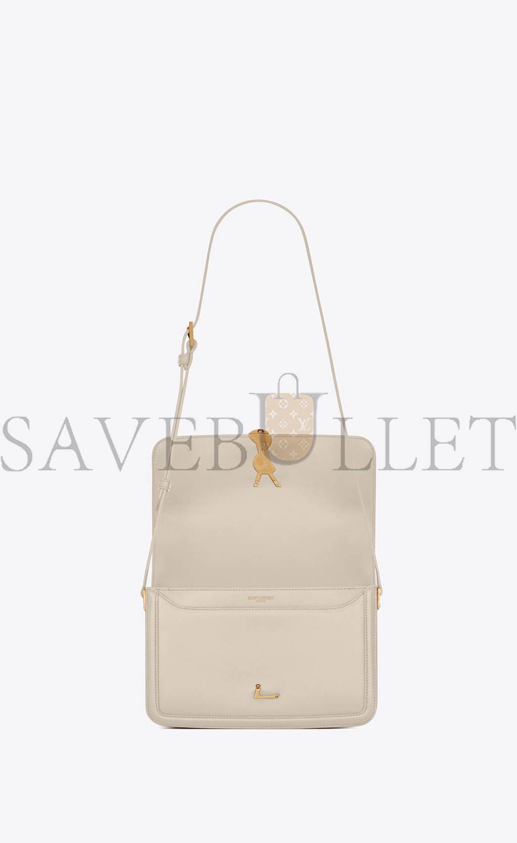 YSL SOLFERINO MEDIUM SATCHEL IN BOX SAINT LAURENT LEATHER 6343050SX0W9207 (23*16*6cm)