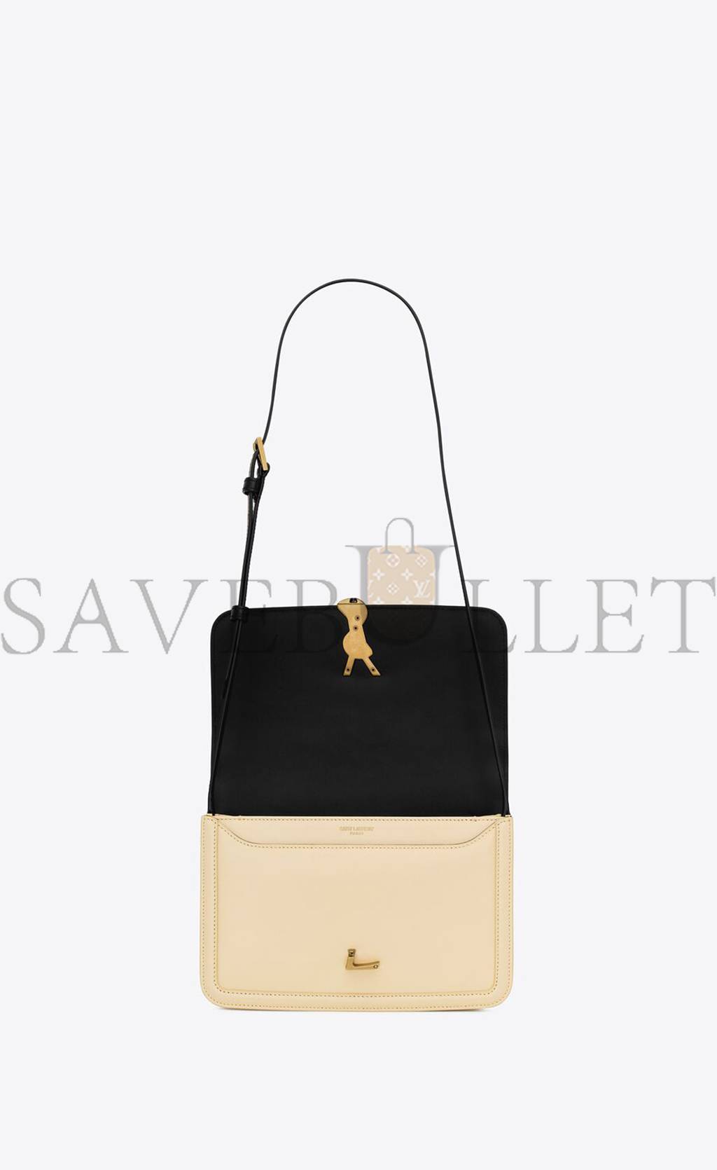 YSL SOLFERINO MEDIUM SATCHEL IN BOX SAINT LAURENT LEATHER 63430516C7W1089 (23*16*6cm)