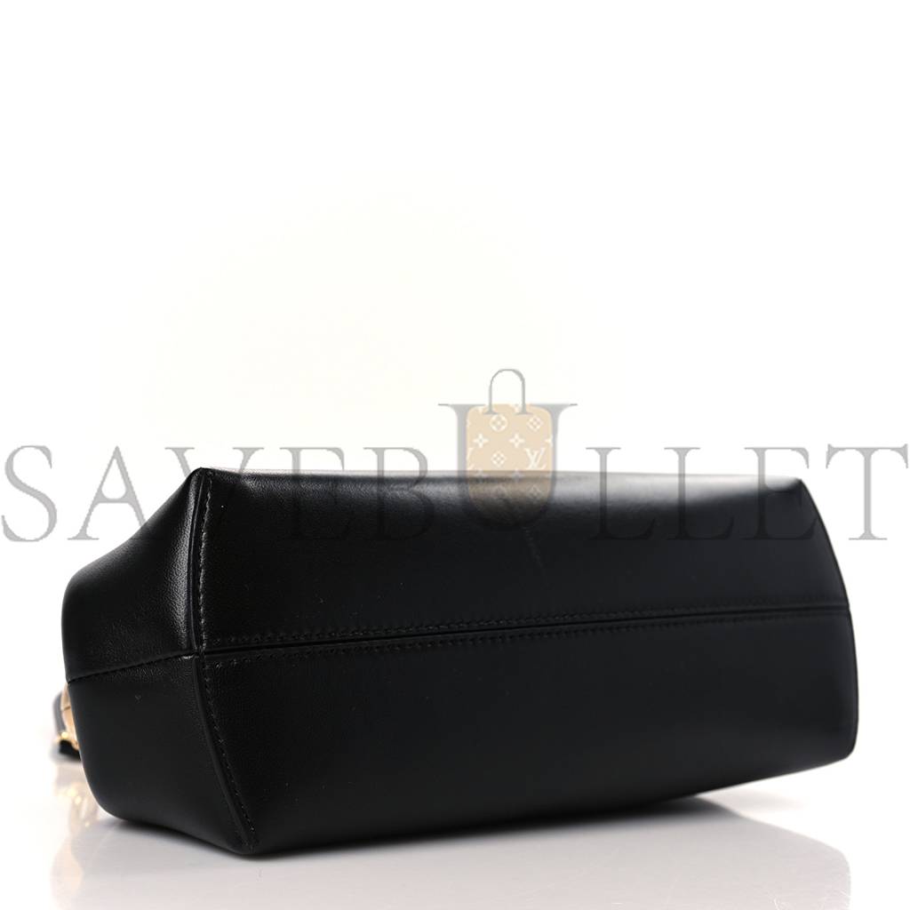 FENDI SHINY NAPPA SMALL FENDI FIRST BLACK (26*18*9.5cm)